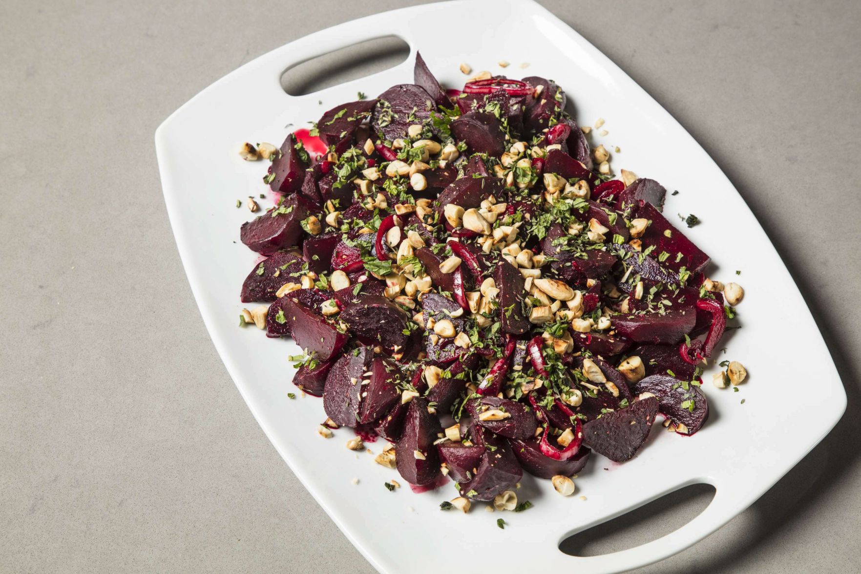 Food Column ATK Braised Beets with Lemon and Almonds